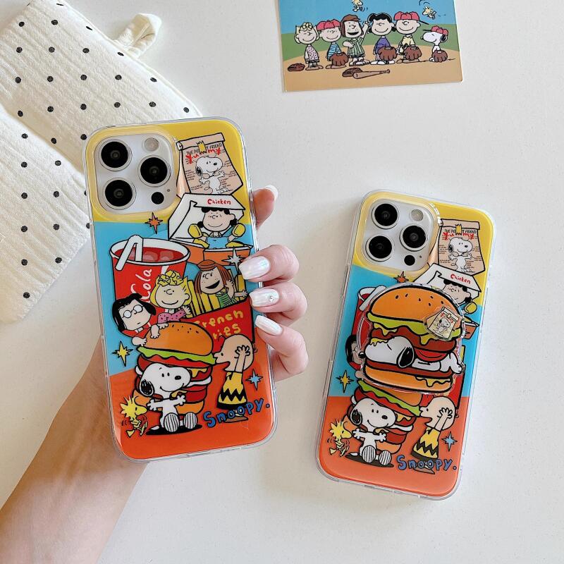 Phone Accessories Wholesale - Snoopy Cartoon Magnetic Kickstand Phone Case