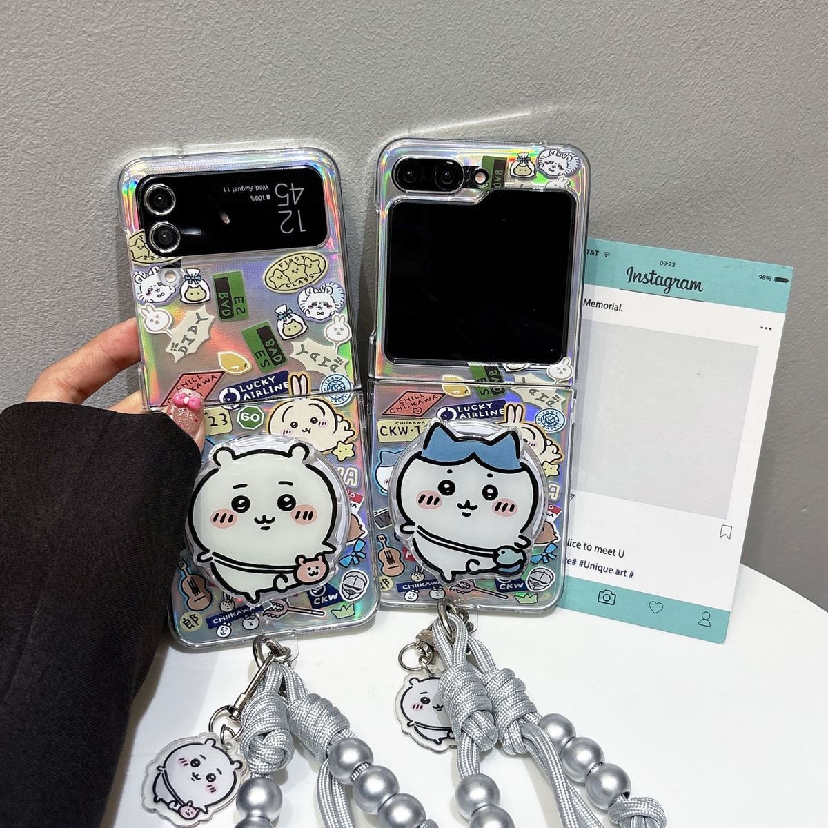 Phone Zone Accessories - Anime Chiikawa Hachiware Cartoon Suitable for