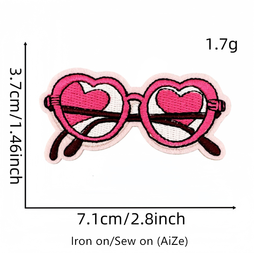 10 Pcs Love Pink Badges Embroi - Phone Accessories Pictures ulasan dan harga