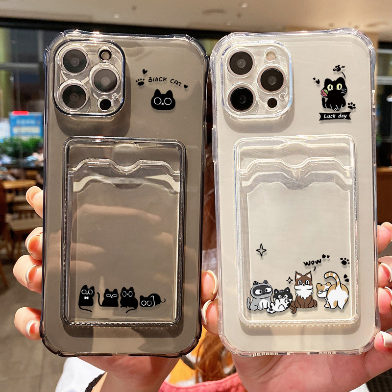 Cute Black Cat Phone Case For  - Phone Accessory ulasan dan harga